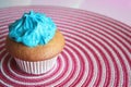 Blue cupcake Royalty Free Stock Photo