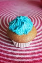 Blue cupcake Royalty Free Stock Photo