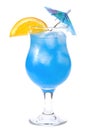 Blue Curacao cocktail Royalty Free Stock Photo