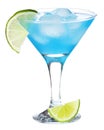 Blue Curacao cocktail