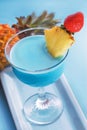 Blue Curacao Cocktail Royalty Free Stock Photo
