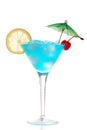 Blue Curacao cocktail Royalty Free Stock Photo