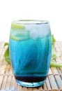 Blue curacao drink Royalty Free Stock Photo