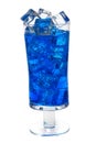 blue curacao drink isolated Royalty Free Stock Photo