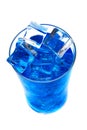 blue curacao drink isolated Royalty Free Stock Photo