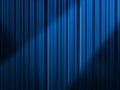 Blue curtain Royalty Free Stock Photo