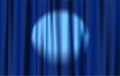 Blue curtain Royalty Free Stock Photo