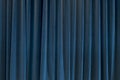 Blue Curtain for Backgrounds and Theater Themes Royalty Free Stock Photo