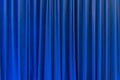 Blue curtain use for background