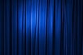 Blue curtain, vector