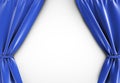 Blue curtain Royalty Free Stock Photo