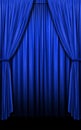 Blue Curtains in vertical format