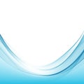 Blue wave curve abstract background vector illustration Royalty Free Stock Photo