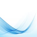 Blue curve abstract background vector illustration Royalty Free Stock Photo