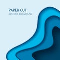 Paper cut vector abstract background Royalty Free Stock Photo