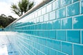 Blue or Cyan Tile Wall Royalty Free Stock Photo