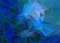 Blue Cyan triangle polygonal background Royalty Free Stock Photo