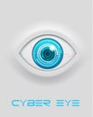 Blue cyber eye