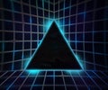 Blue Cyber Punk Background