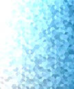 Blue 3d cube mosaic pattern background design Royalty Free Stock Photo