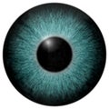 Blue 3d eyeball texture with black fringe Royalty Free Stock Photo