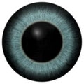 Blue 3d eyeball texture with black fringe