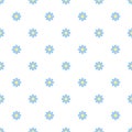 Blue daisy flower seamless pattern