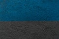 Blue And Dark Black Two Color Plaster Wall Texture Design Rough Pattern Abstract Stucco Grunge Background Royalty Free Stock Photo