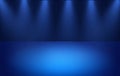 Blue dark light gradient abstract background blurred empty studio room backdrop wallpaper. use for showcase or product your. Royalty Free Stock Photo