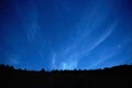 Blue dark night sky with stars. Royalty Free Stock Photo