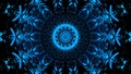 Blue dark pattern kaleidoscope abstract. boohoo Royalty Free Stock Photo