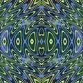 blue dark pattern kaleidoscope seamless repeat square repeating illustration Royalty Free Stock Photo