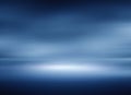 Blue dark rays light gradient empty studio room backdrop wallpaper abstract background blurred. use for showcase or product your. Royalty Free Stock Photo