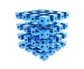 Blue Data Cubes Bonded