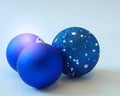 Blue decoration for Christmas tree Royalty Free Stock Photo
