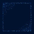 Blue Decoration Vector Glitter Design. Dark Royalty Free Stock Photo