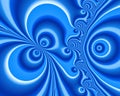 Blue decorative fantasy fractal flowery abstract geometries, vivid texture Royalty Free Stock Photo