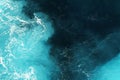 Blue deep sea water Royalty Free Stock Photo