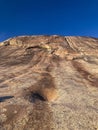 Blue Deep Sky and Mountain Portrait View Royalty Free Stock Photo