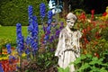 Blue delphinium garden Royalty Free Stock Photo