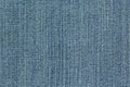 Blue denim fabric texture with visible twill weave Royalty Free Stock Photo