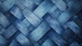 Blue denim fabric weaving texture pattern creating an abstract background Royalty Free Stock Photo