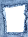 Blue denim like border