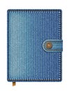 Blue denim notebook