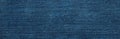 Blue denim texture. Background. Panorama. Royalty Free Stock Photo