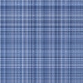 Blue denim texture seamless pattern woven plaid. Jeans color fabric textile. Vector dyed cotton melange gingham all over print