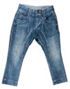 Blue denim trousers Royalty Free Stock Photo