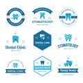 Blue dental labels