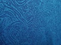 Blue designer fabric wall claddding
