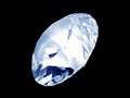 Blue Diamond Crystal (Front) Royalty Free Stock Photo